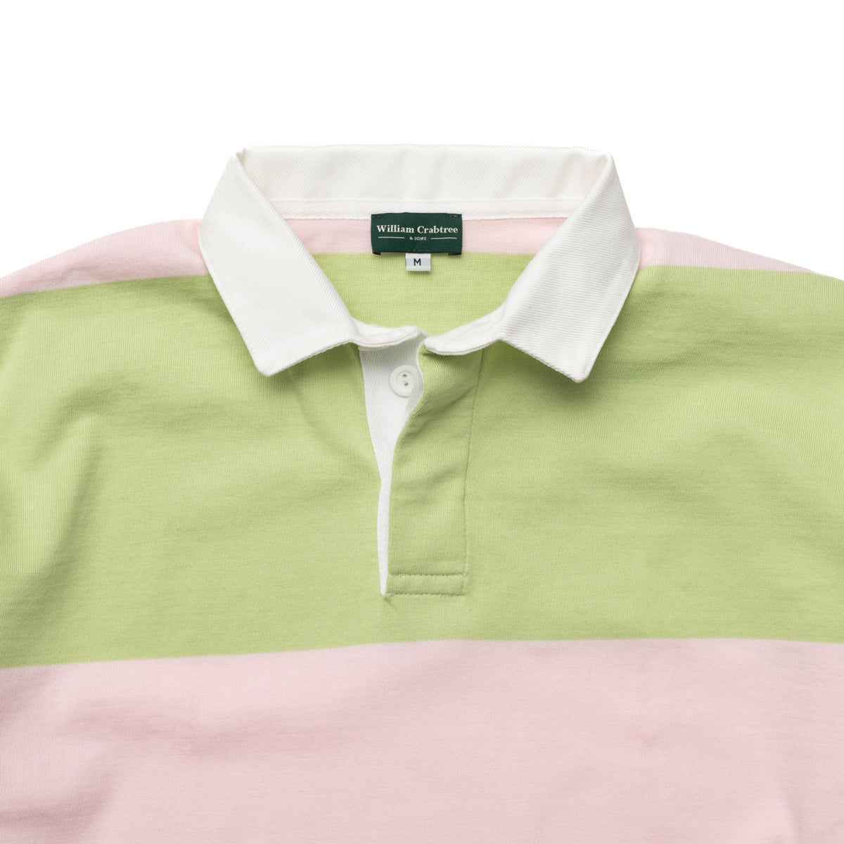 Peony/Spring Green Striped Rugby Shirt