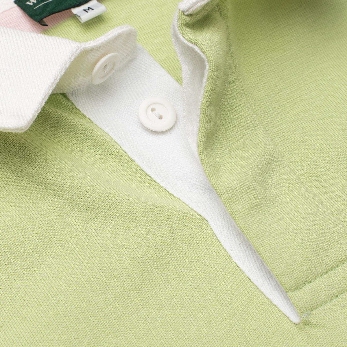 Peony/Spring Green Striped Rugby Shirt