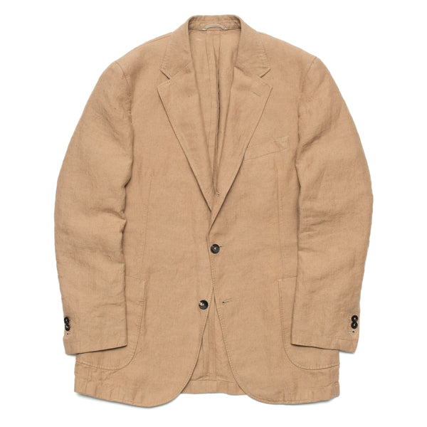 Taupe Washed Linen Jacket – William Crabtree Sons