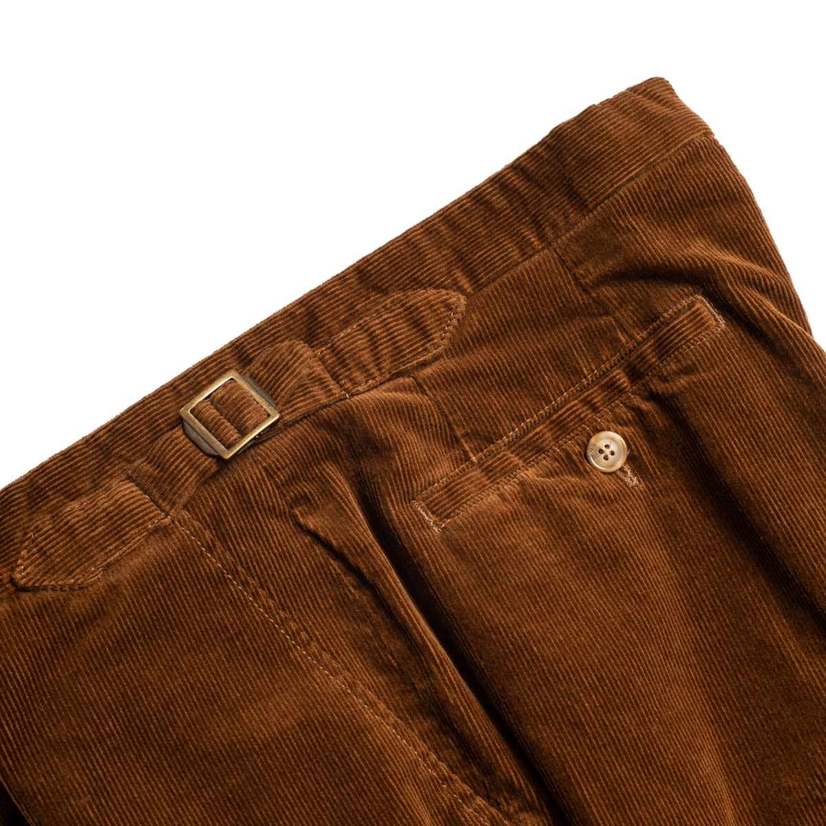 Tobacco Needlecord Trousers