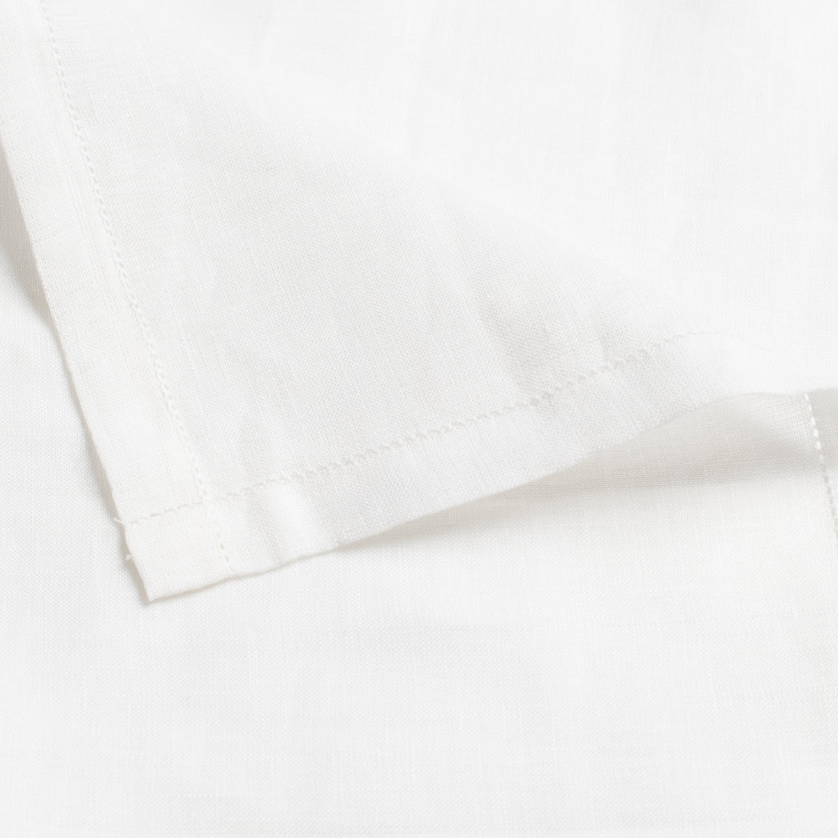 White Linen Handkerchief