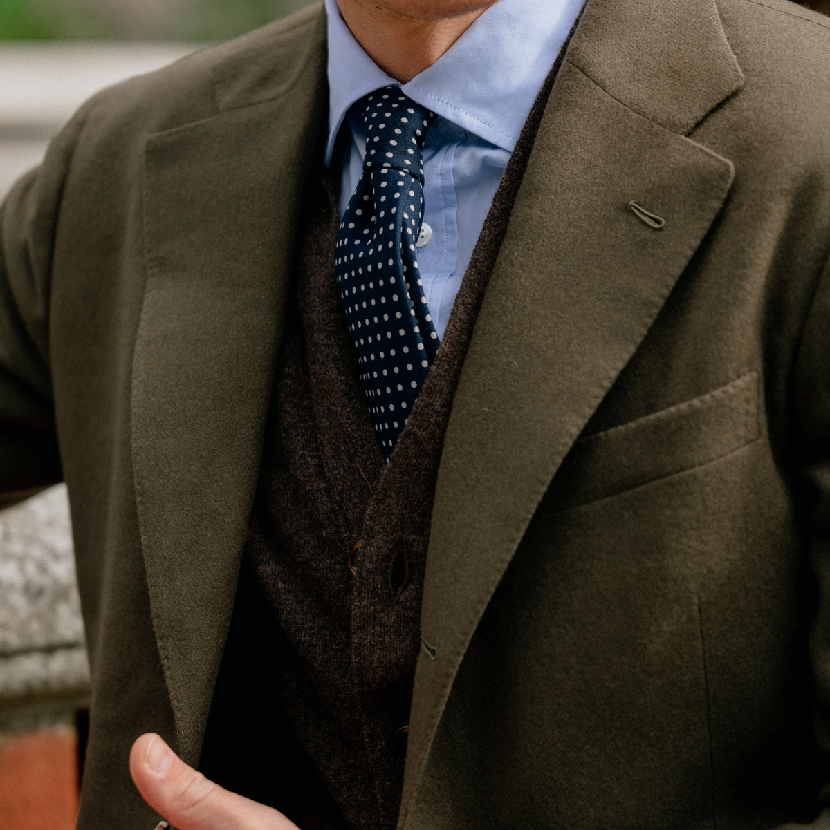 Khaki Green Wool / Cashmere Sports Jacket