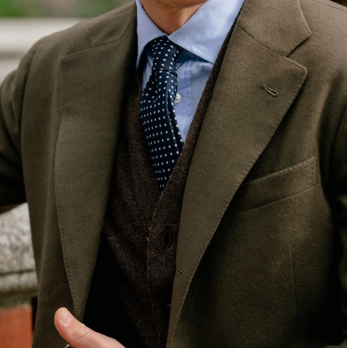 Army Green Wool / Cashmere Sports jacket