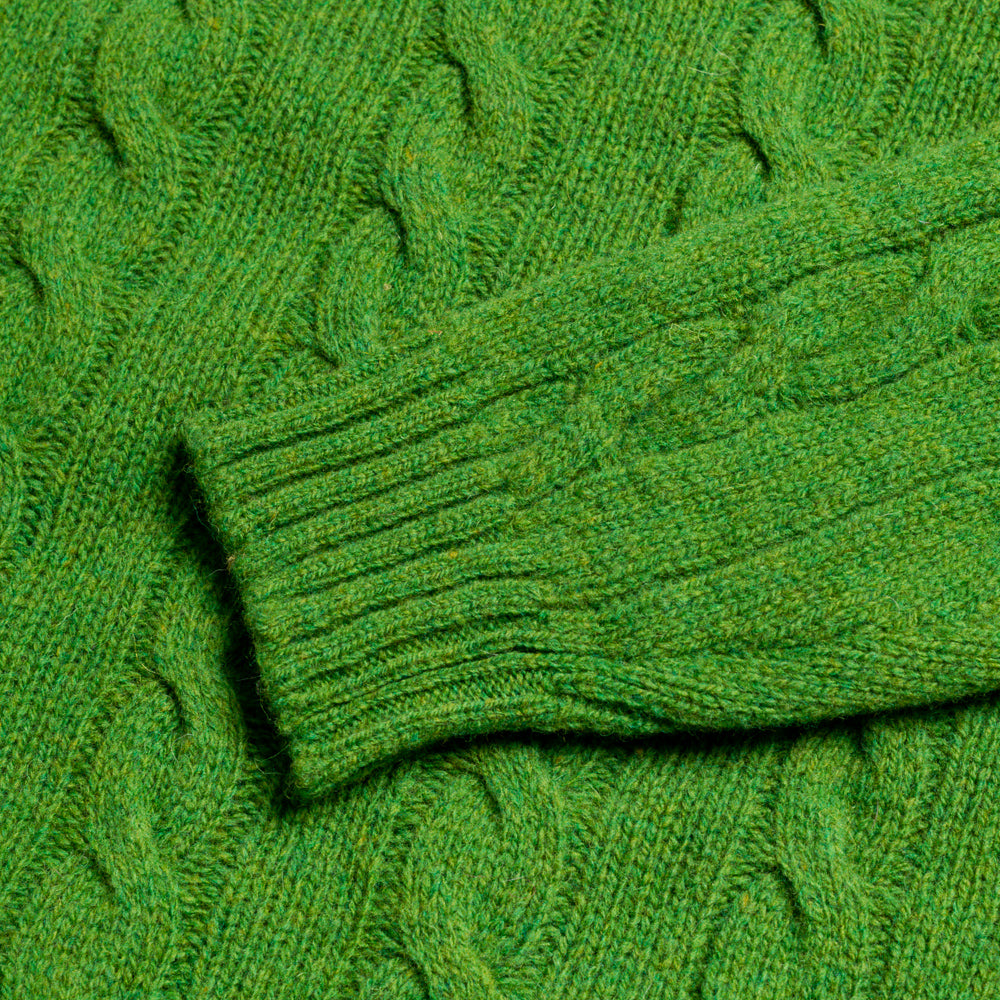 Leaf Cable Shetland Knit Jumper