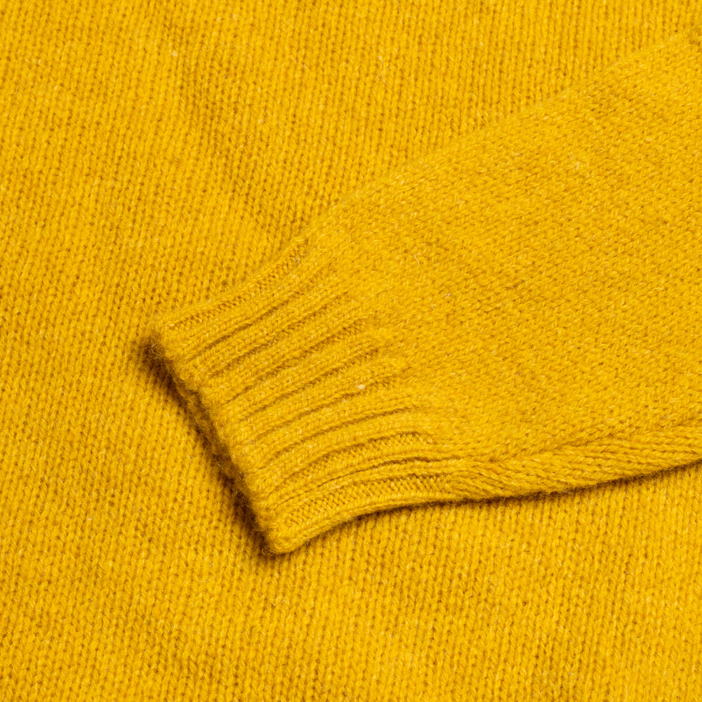 Ochre Shetland Lambswool Crew Neck