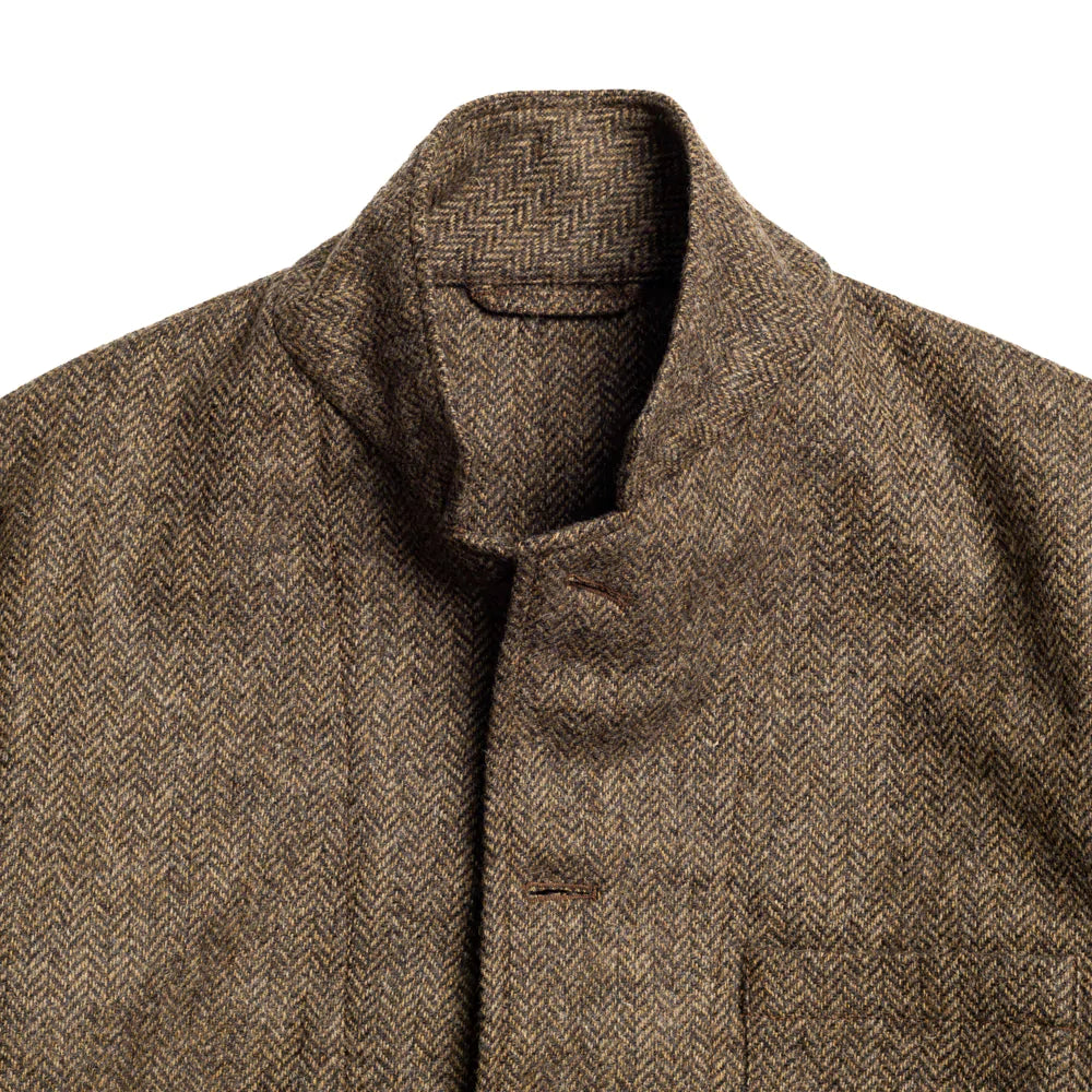 Brown Herringbone Lowgill Tweed Work Jacket