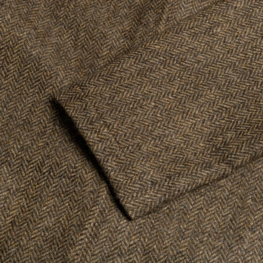 Brown Herringbone Lowgill Tweed Work Jacket