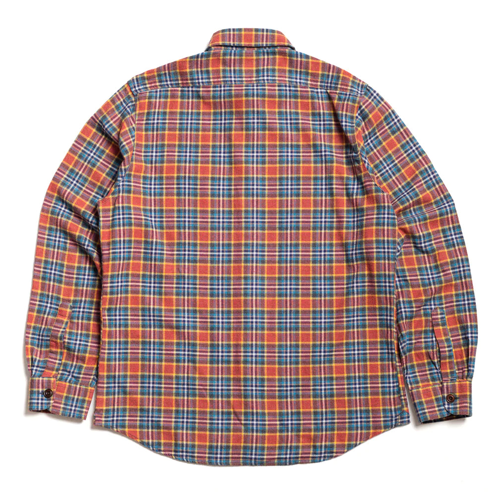 Rust & Blue Check Grizedale Brushed Workshirt