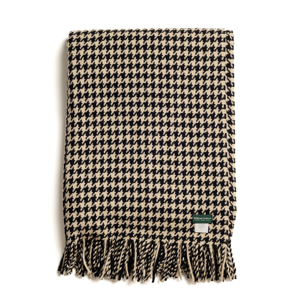Lambswool Houndstooth Throw