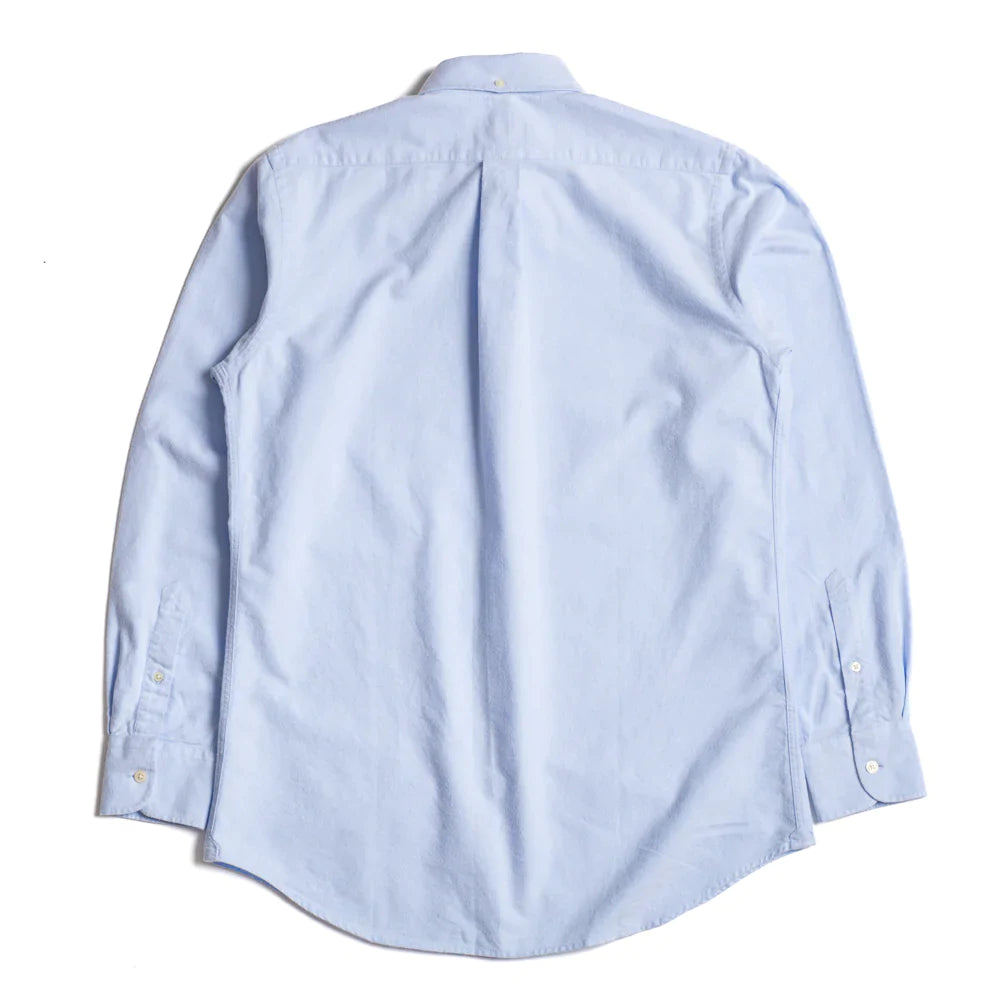 Blue Brushed Oxford Button Down Shirt
