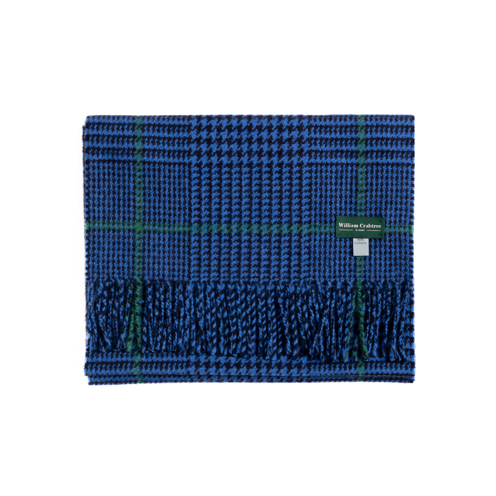 Glen Plaid & Overcheck Cashmere Scarf
