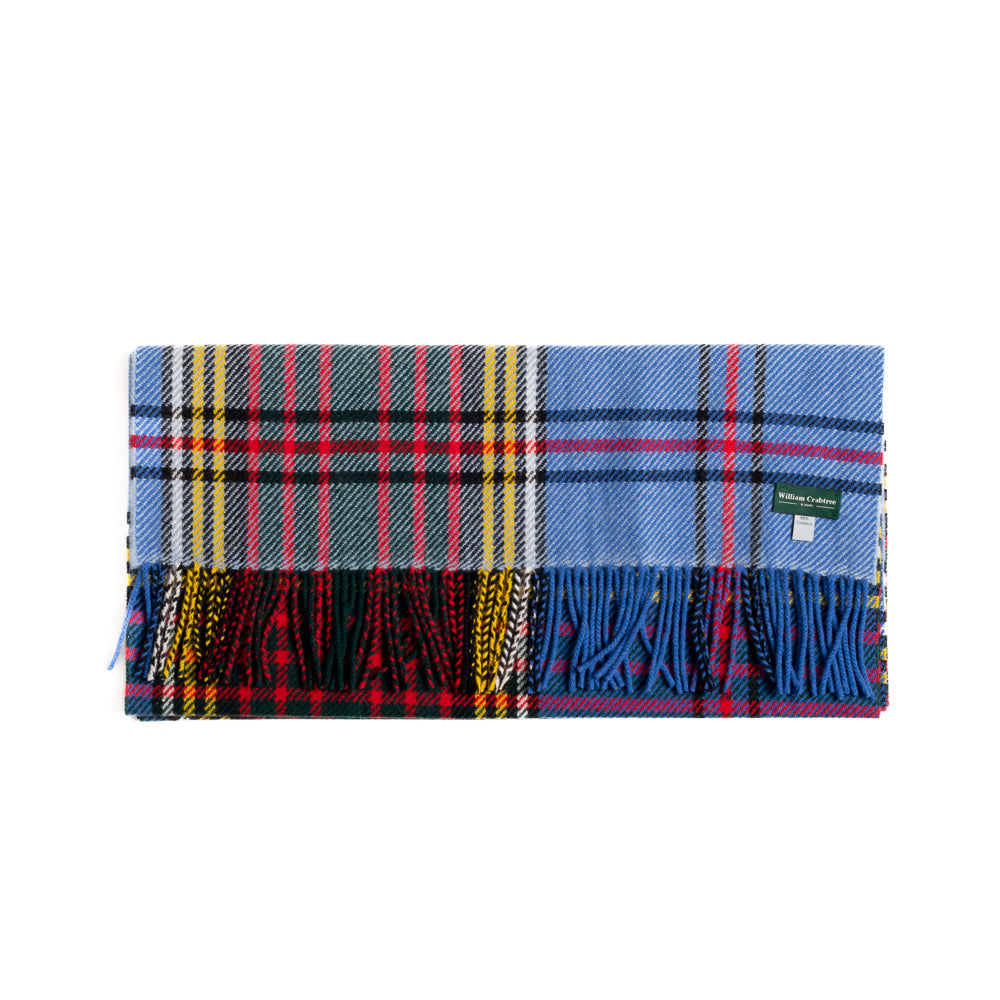 Wide Anderson Tartan Cashmere Scarf