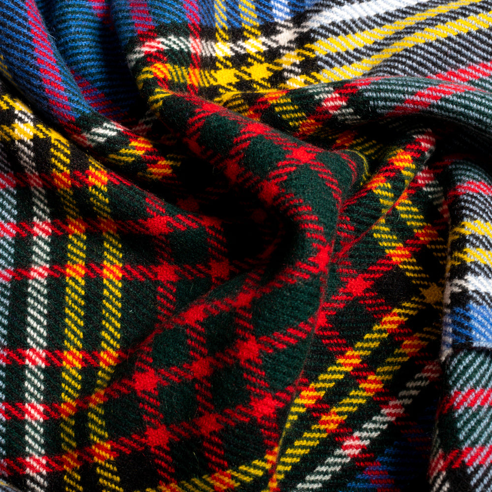 Wide Anderson Tartan Cashmere Scarf