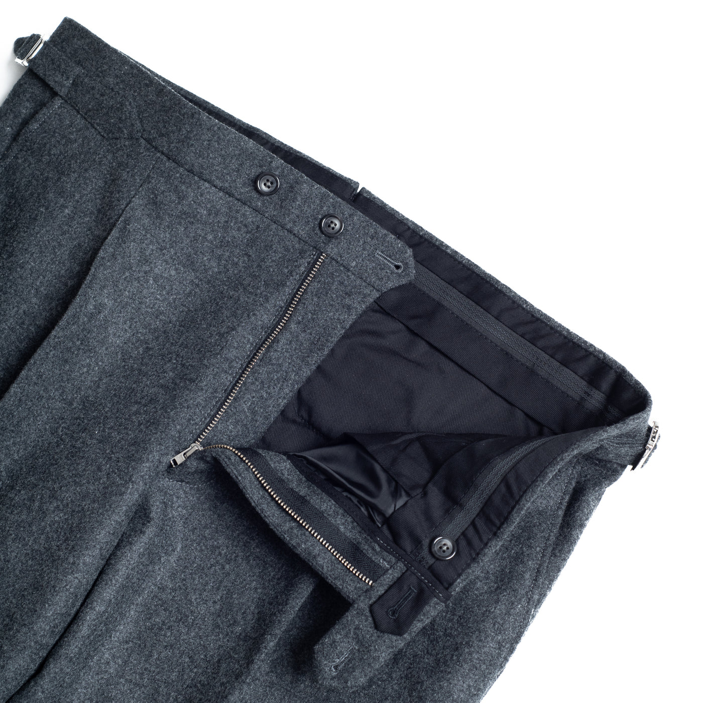 Light grey Flannel Trousers Soragna Capsule Collection  Made in Italy   Pini Parma