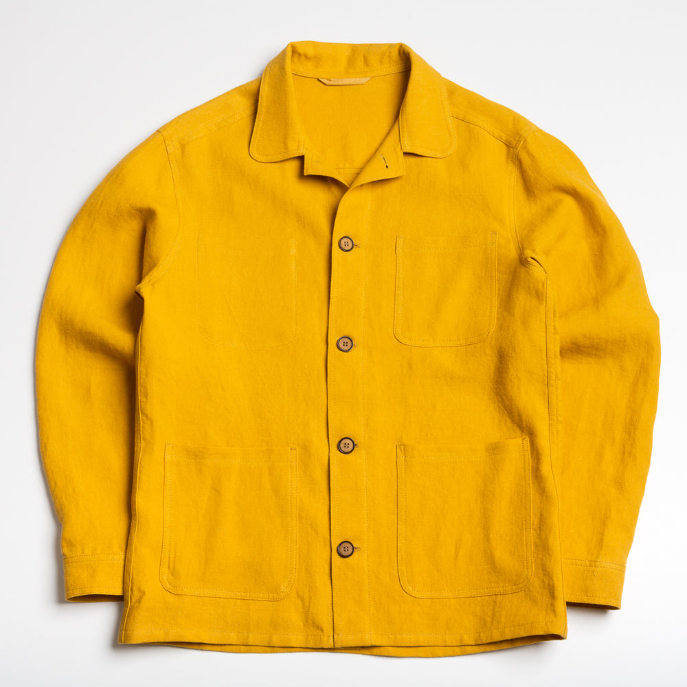 Turmeric 4 Pocket Linen Chore Jacket – William Crabtree & Sons