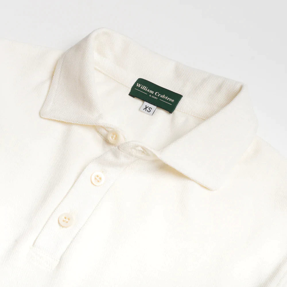 White Short Sleeved Polo Shirt