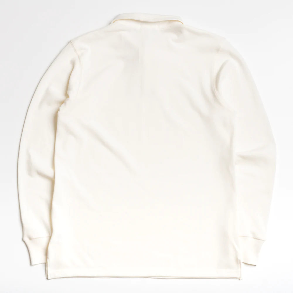 White Long Sleeved Polo Shirt