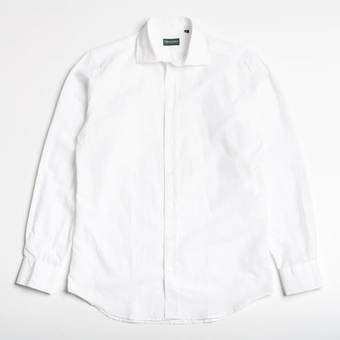 White Linen & Cotton Shirt
