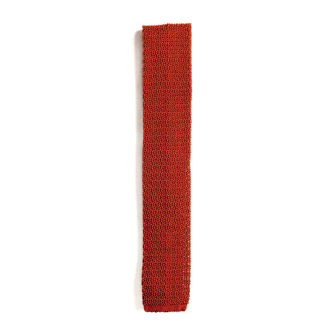 Copper Knitted Silk Tie