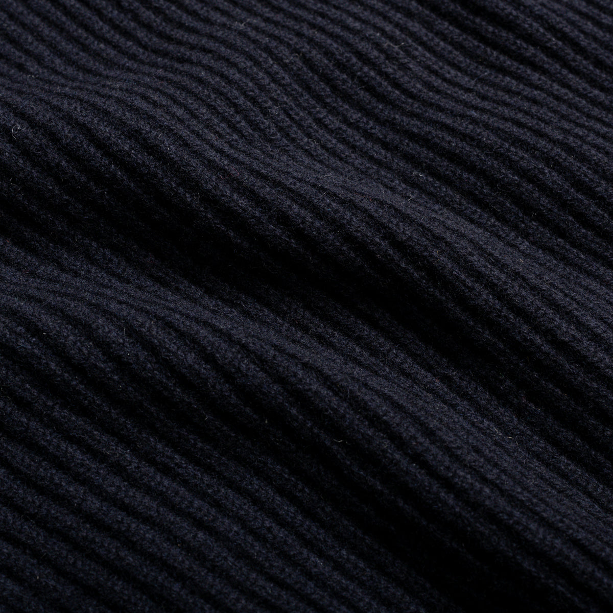 Navy Lambswool Shawl Collar Sweater