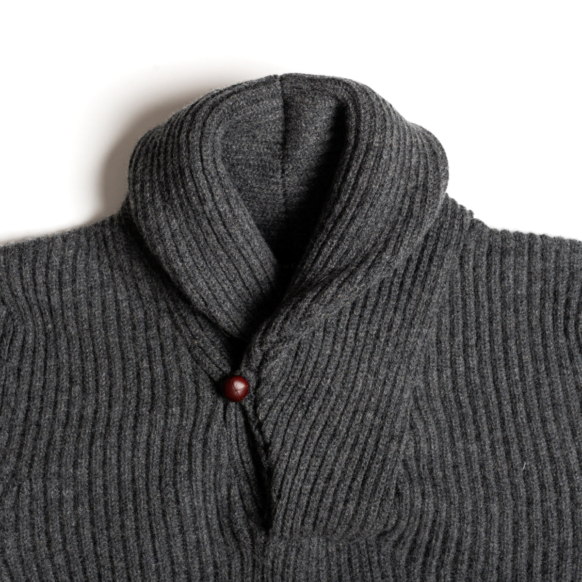 Ash Lambswool Shawl Collar Sweater