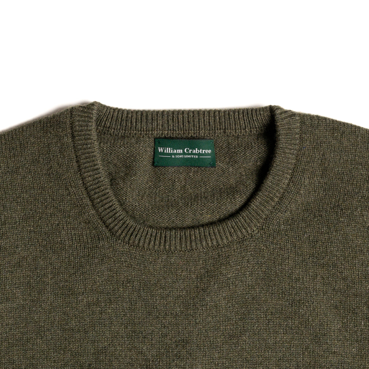 Loden Mix 2 Ply Cashmere Crew Neck