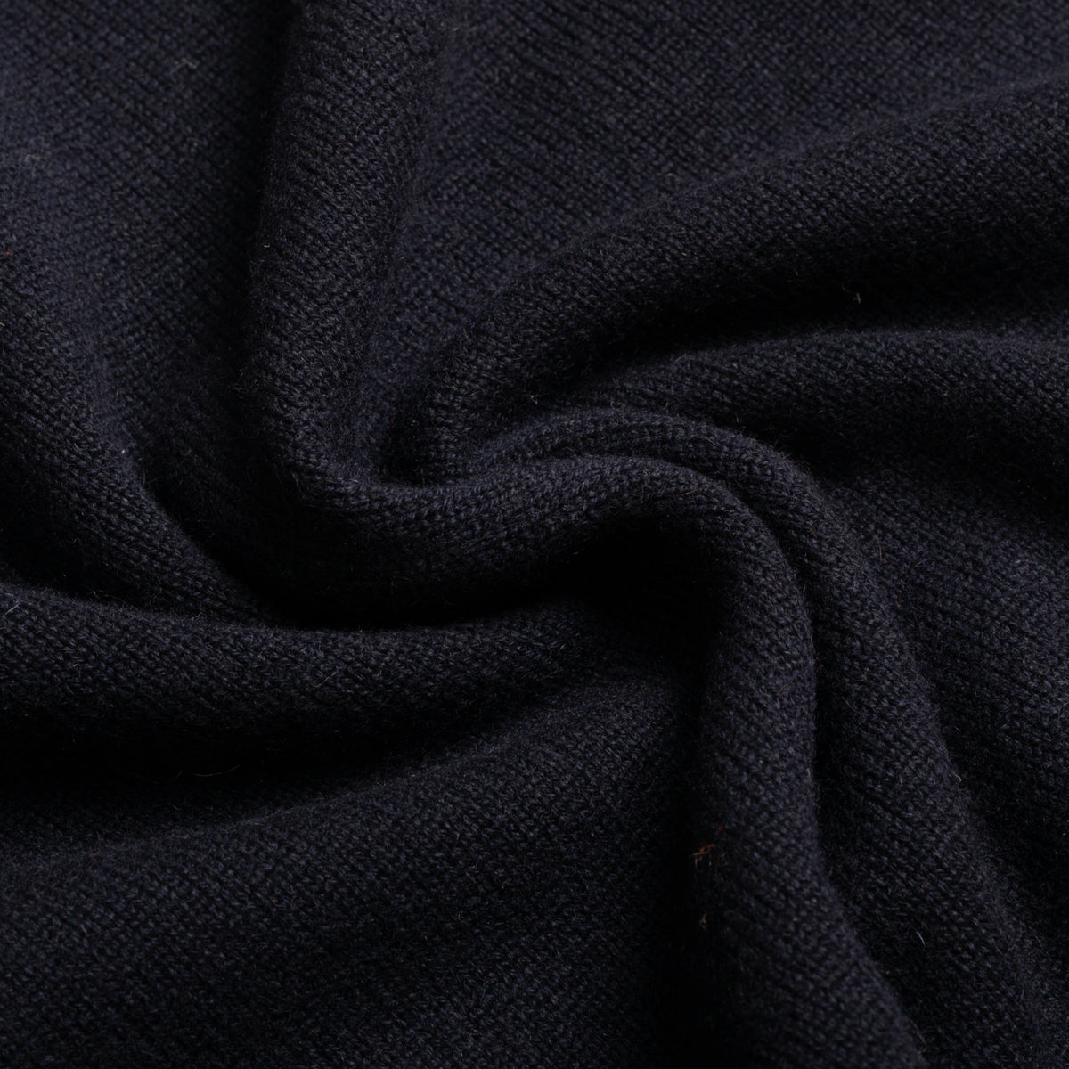 Navy 2 Ply Cashmere Crew Neck