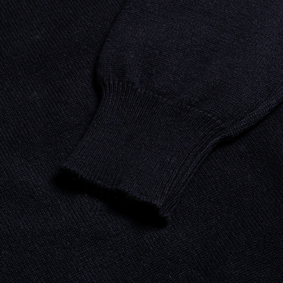 Navy 2 Ply Cashmere Crew Neck