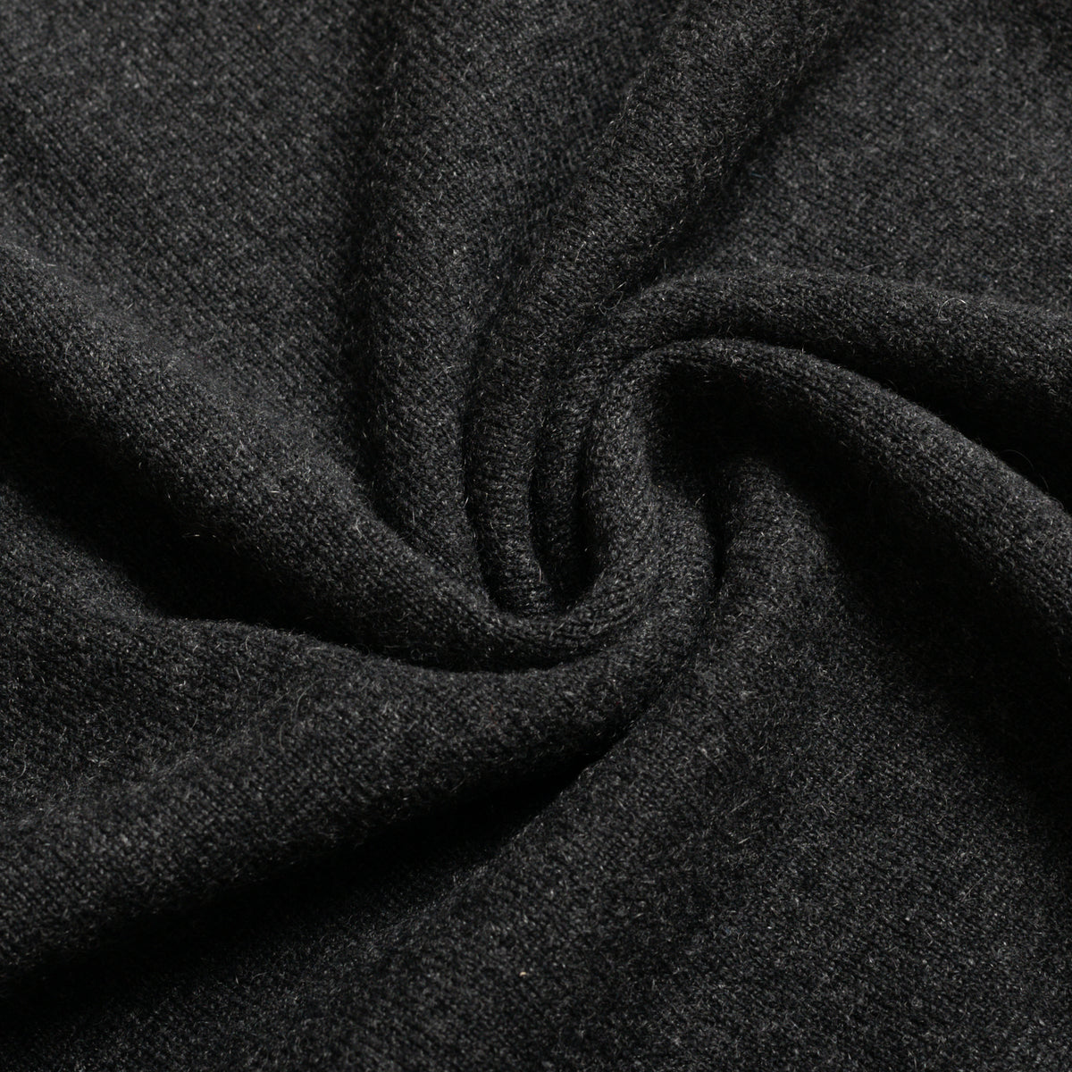 Charcoal Grey 1 Ply Cashmere Sportshirt