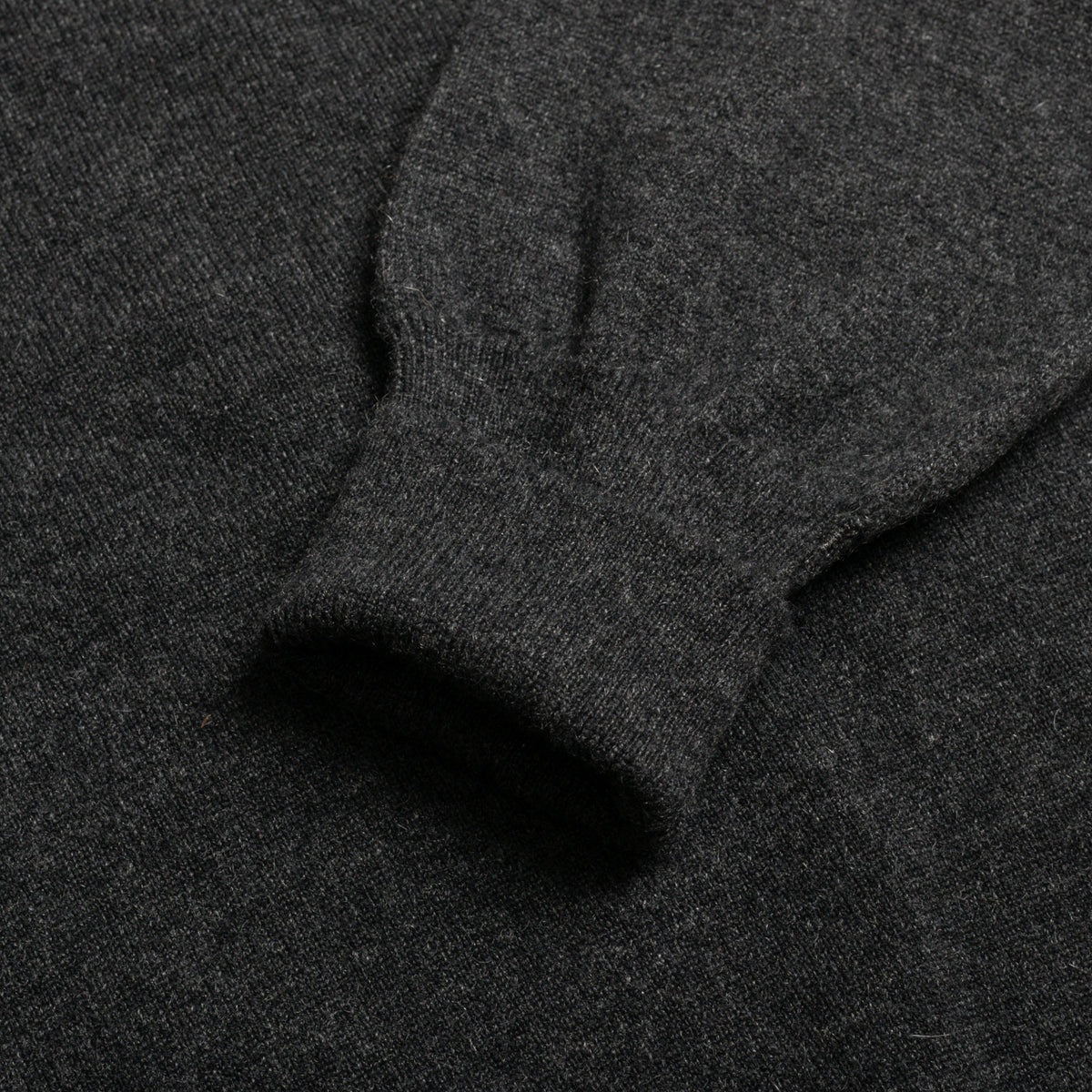 Charcoal Grey 1 Ply Cashmere Sportshirt