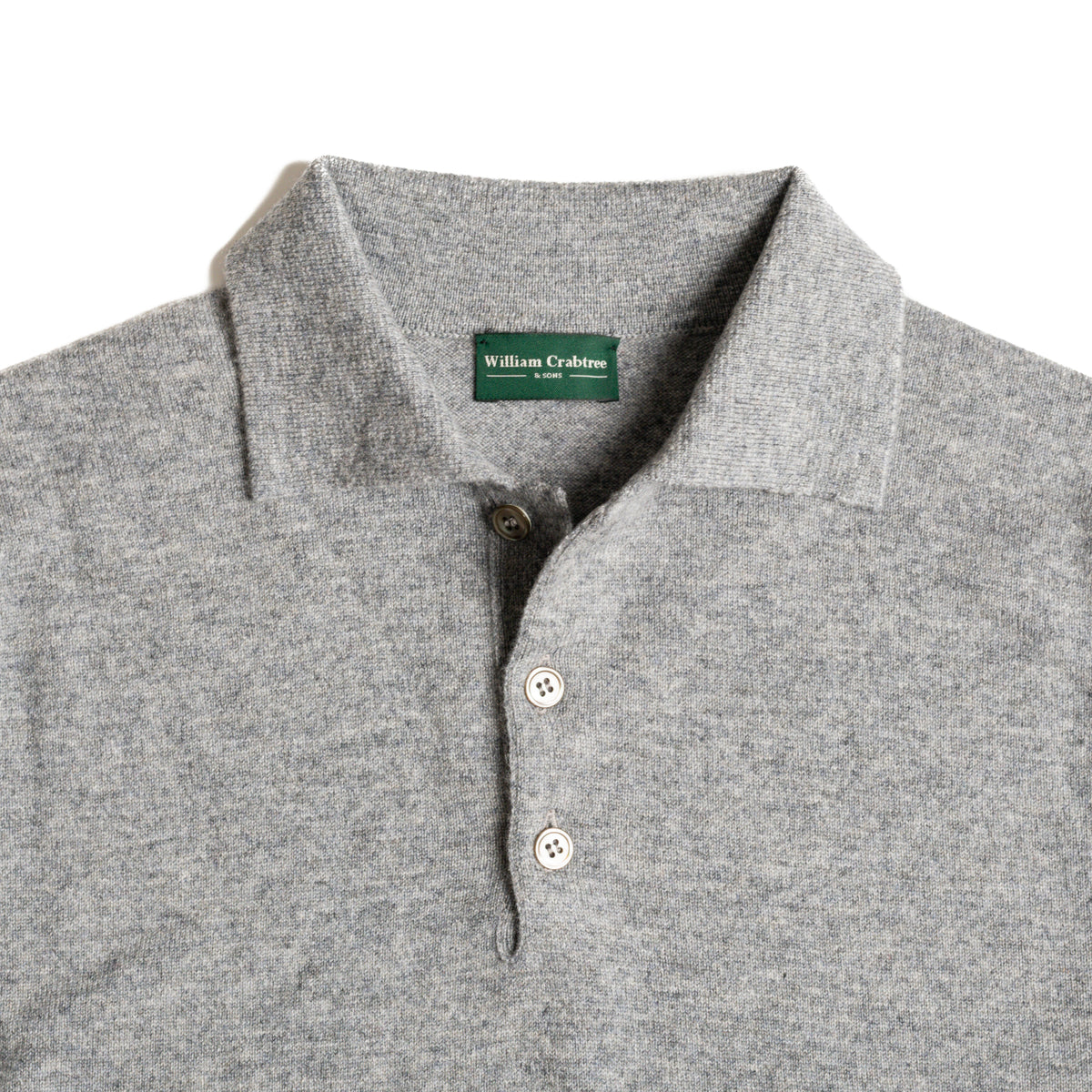 Flannel Grey 1 Ply Cashmere Sportshirt