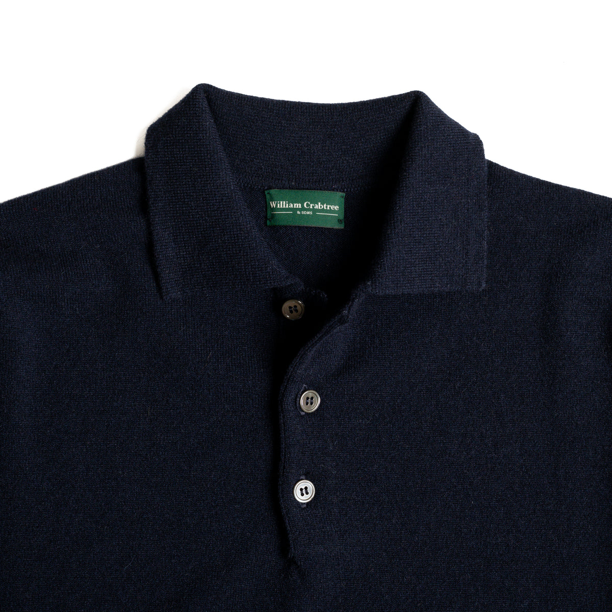 Navy 1 Ply Cashmere Sportshirt