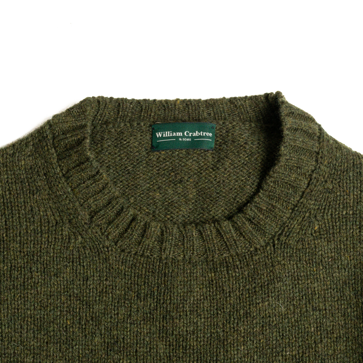 Loden Shetland Lambswool Crew Neck