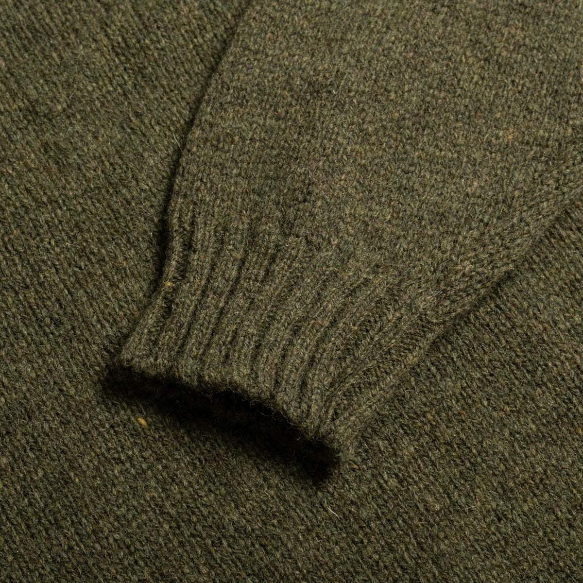 Loden Shetland Lambswool Crew Neck