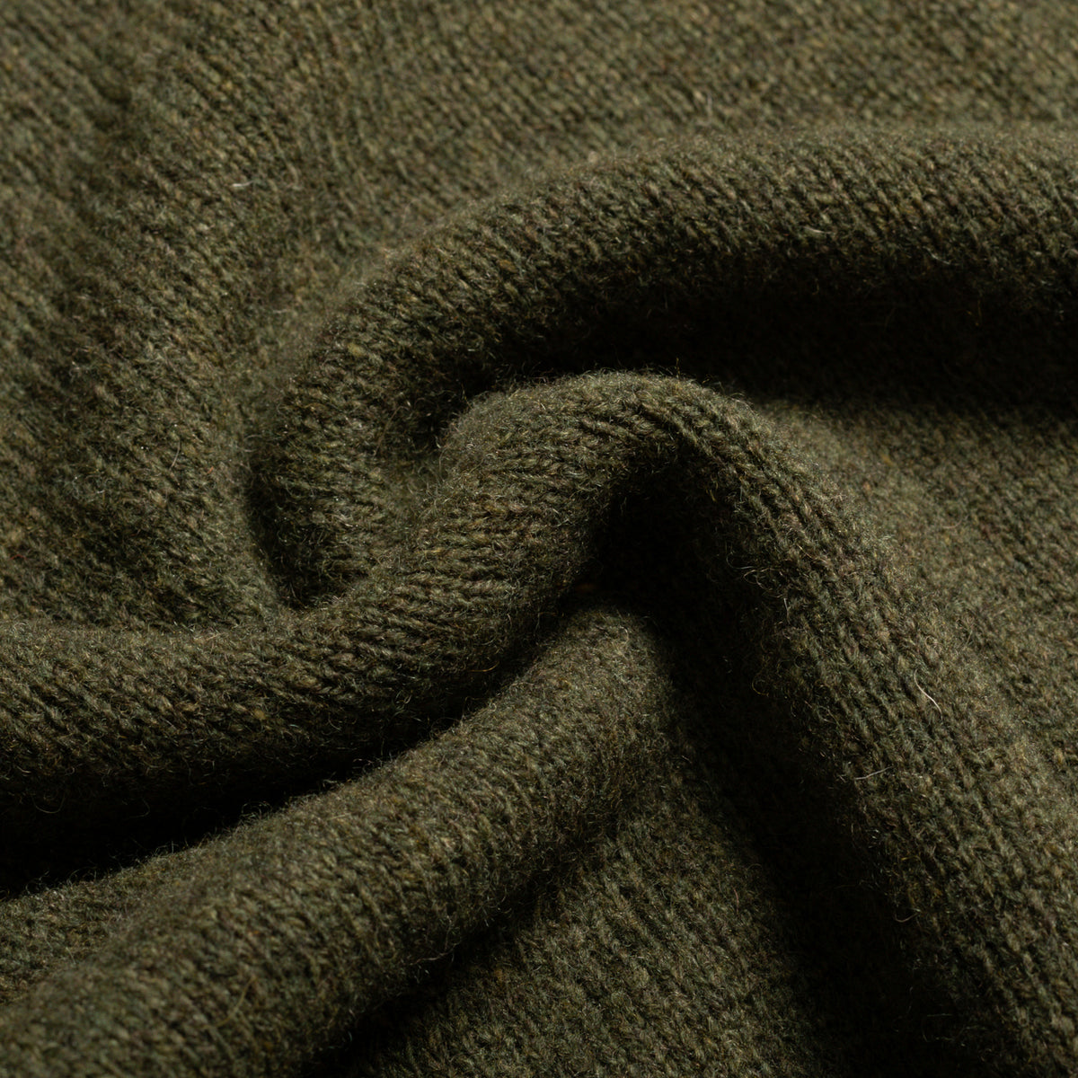 Loden Shetland Lambswool Crew Neck