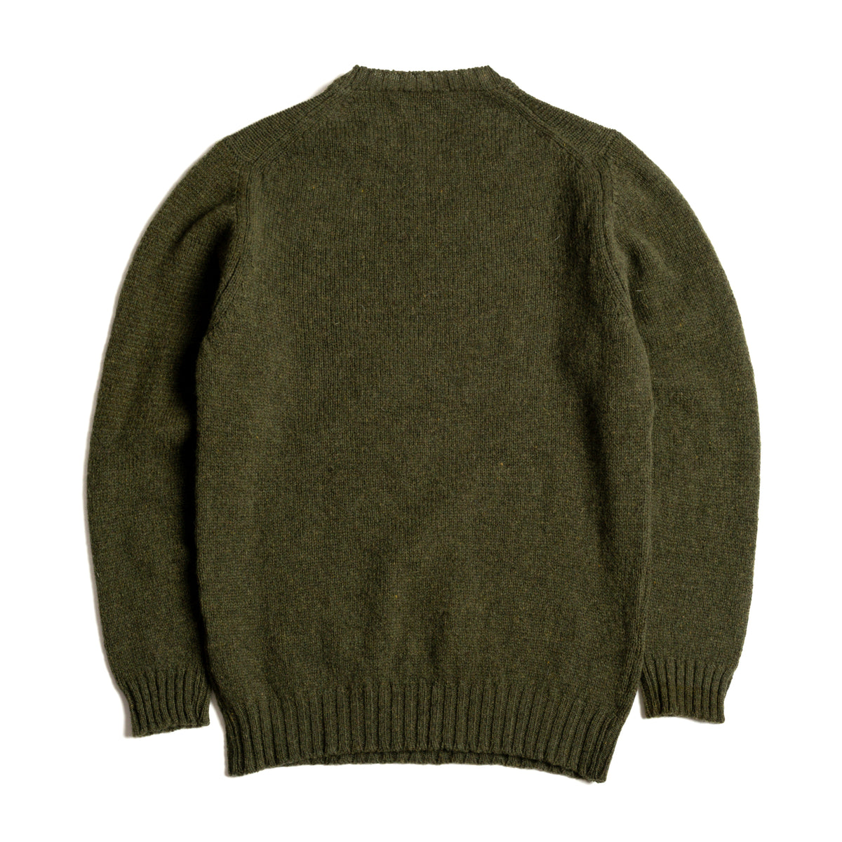 Loden Shetland Lambswool Crew Neck