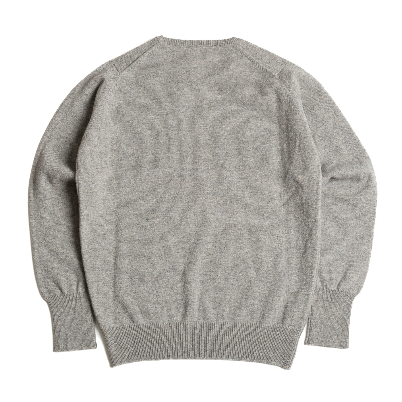 Flannel Grey 2 Ply Lambswool Crew Neck Jumper 48