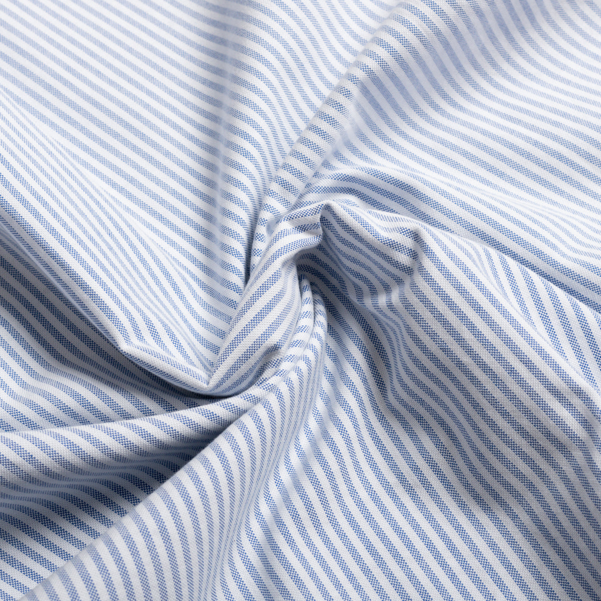Ticking Stripe Blue & White Oxford Button Down Shirt