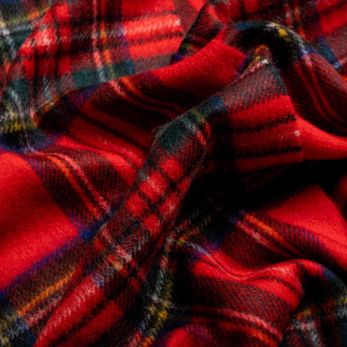 Royal Stewart Tartan Cashmere Scarf William Crabtree & Sons
