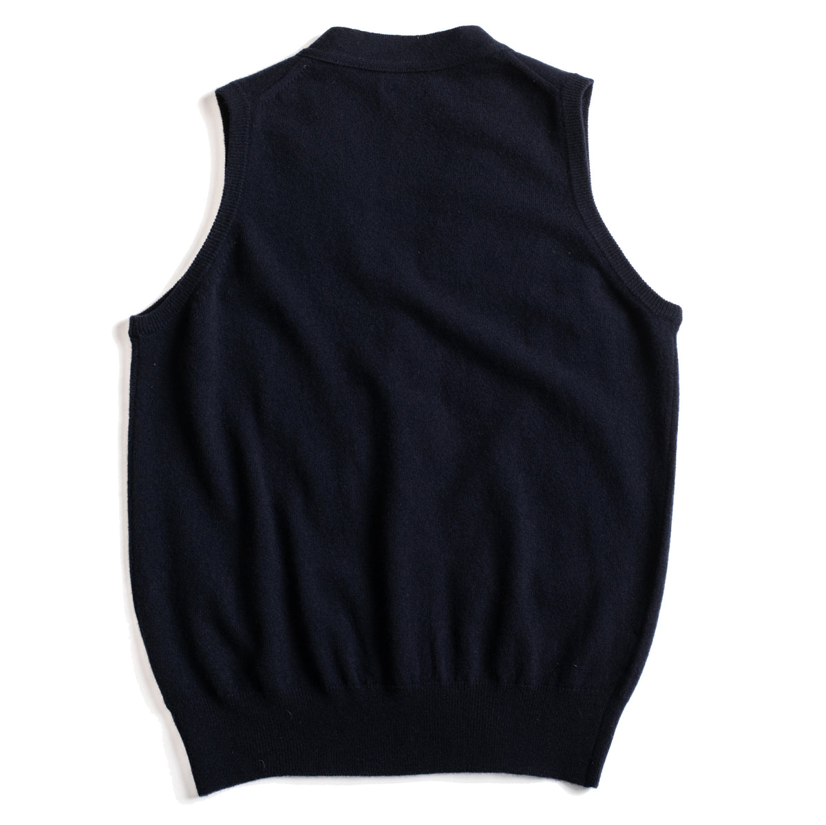 Navy Geelong Lambswool Waistcoat