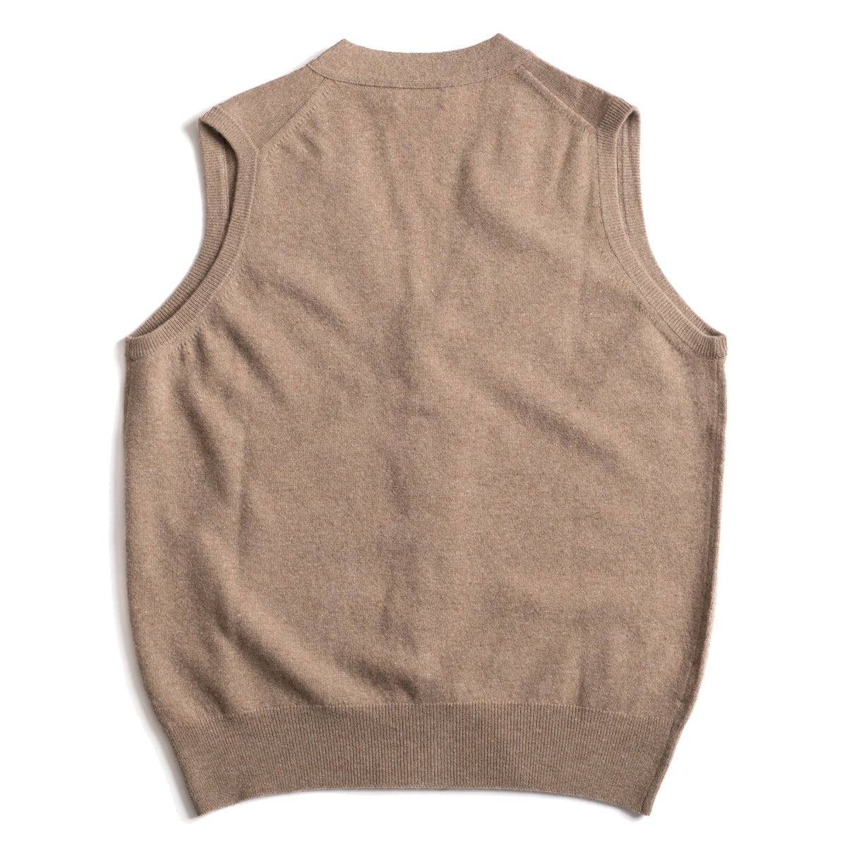 Dark Natural Geelong Lambswool Waistcoat