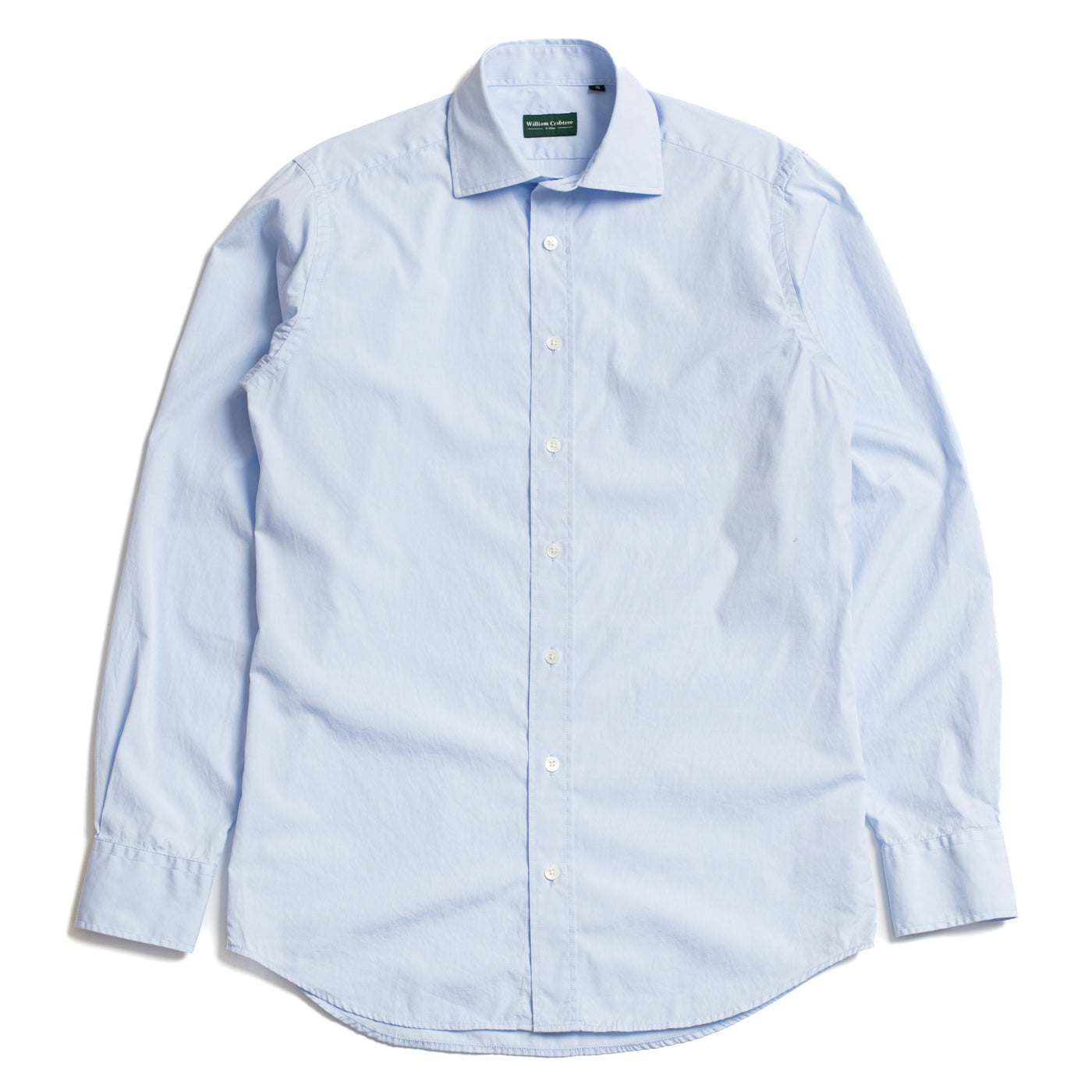 Long Sleeve Ralph Lauren Men's Dress Shirt Sky Blue Poplin Semi-spread Collar Shirt William Crabtree Sons Long Sleeve Ralph Lauren Men's Dress Shirt Sky Blue Poplin Semi-spread Collar Shirt William Crabtree Sons