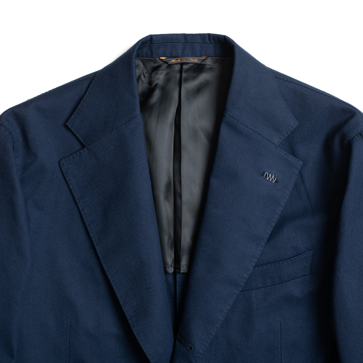 Blue Cotton Twill Sports Jacket