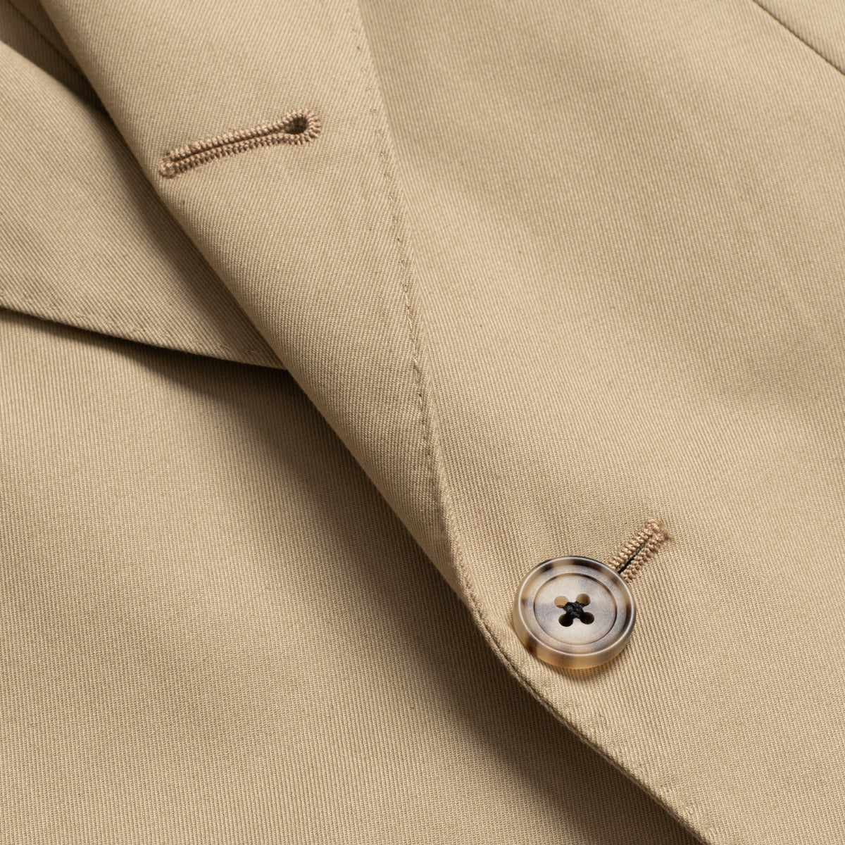 Sand Cotton Twill Sports Jacket