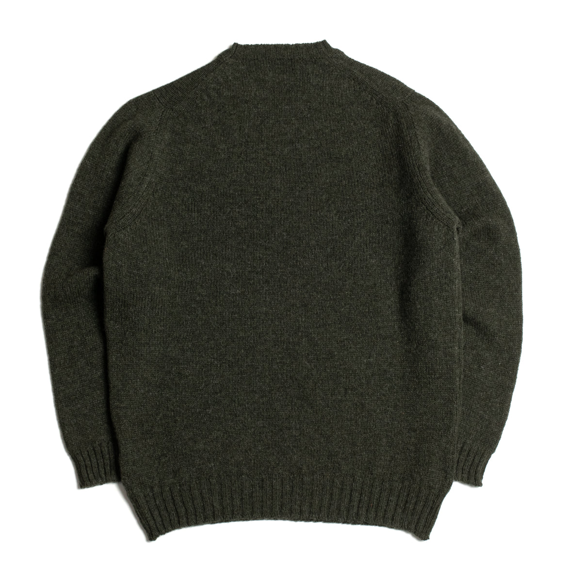 Pine Shetland Lambswool Crew Neck