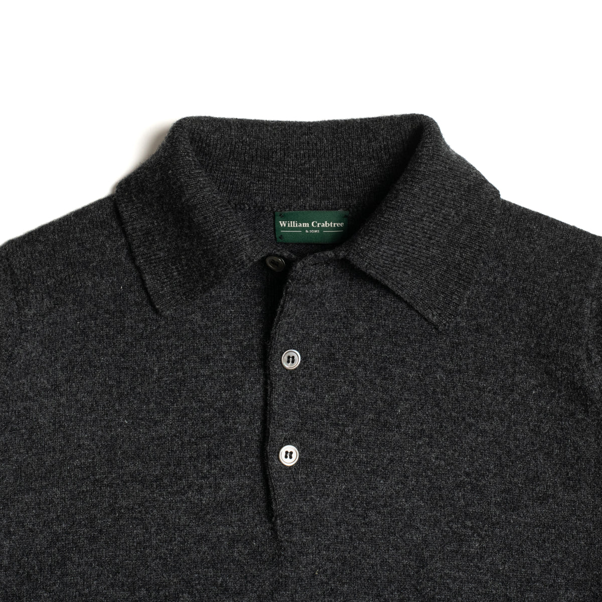 Charcoal 2 Ply Lamsbwool Sportshirt