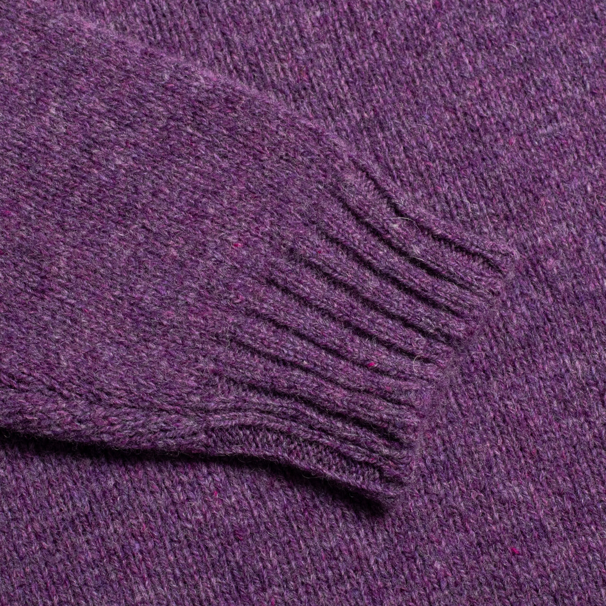 Heather Shetland Lambswool Crew Neck