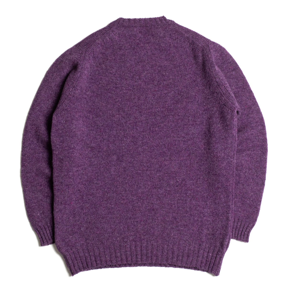 Heather Shetland Lambswool Crew Neck