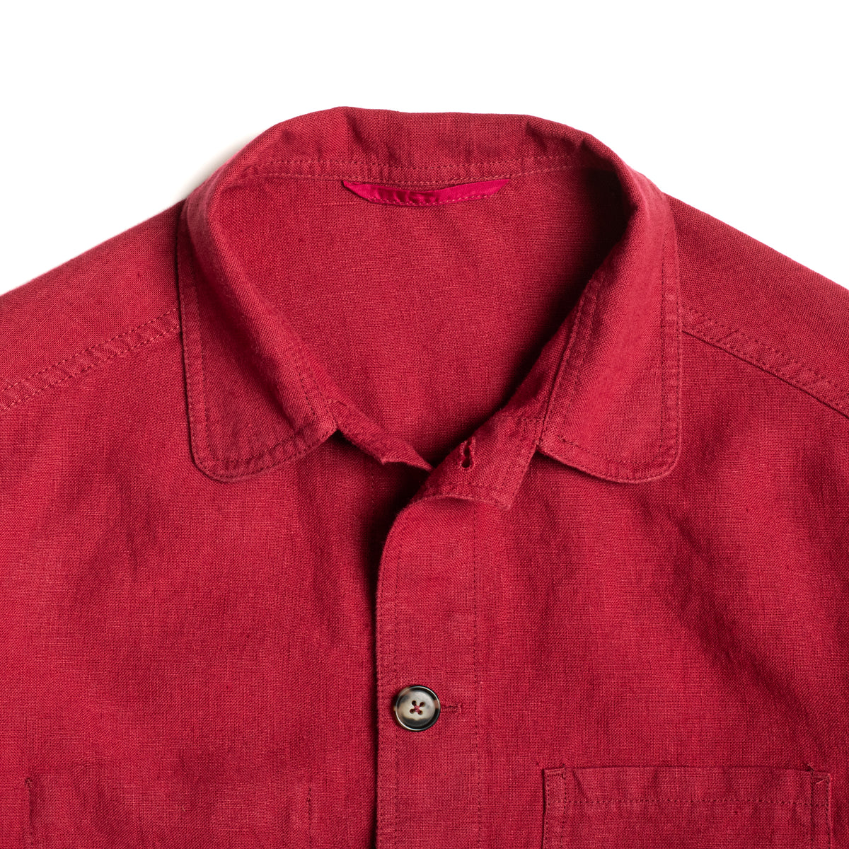 Cherry 4 Pocket Linen Chore Jacket