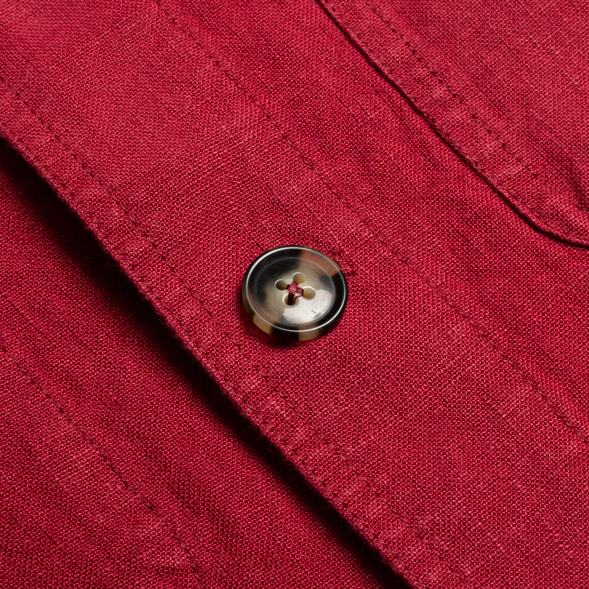 Cherry 4 Pocket Linen Chore Jacket